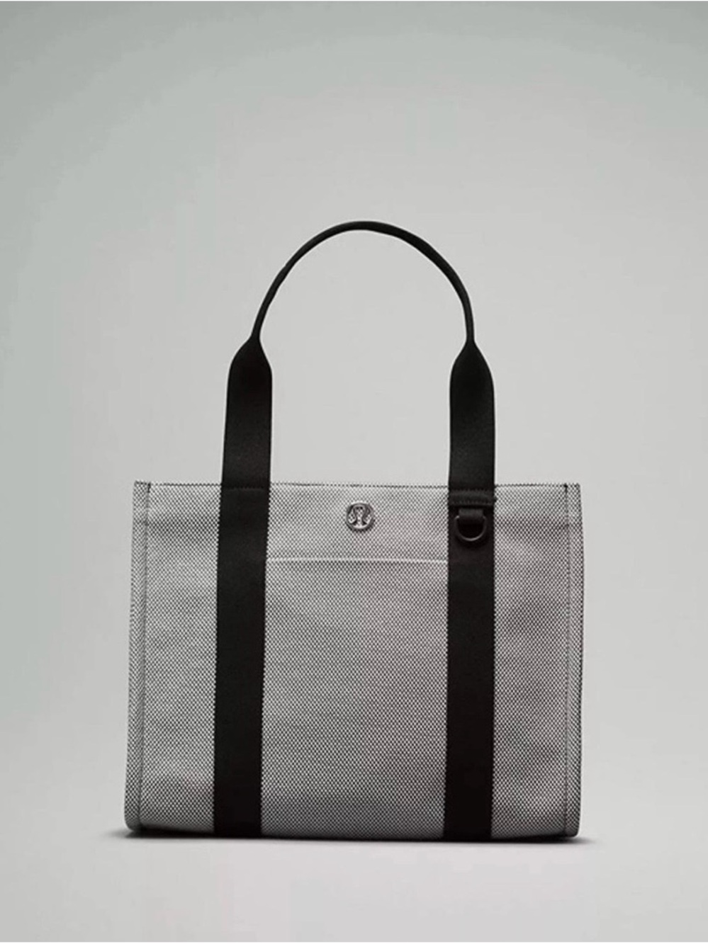 Lululemon Two Tone Canvas Tote Bag Grey/Black